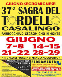 Locandina 38ª Edizione della Sagra del Tordello Casalingo